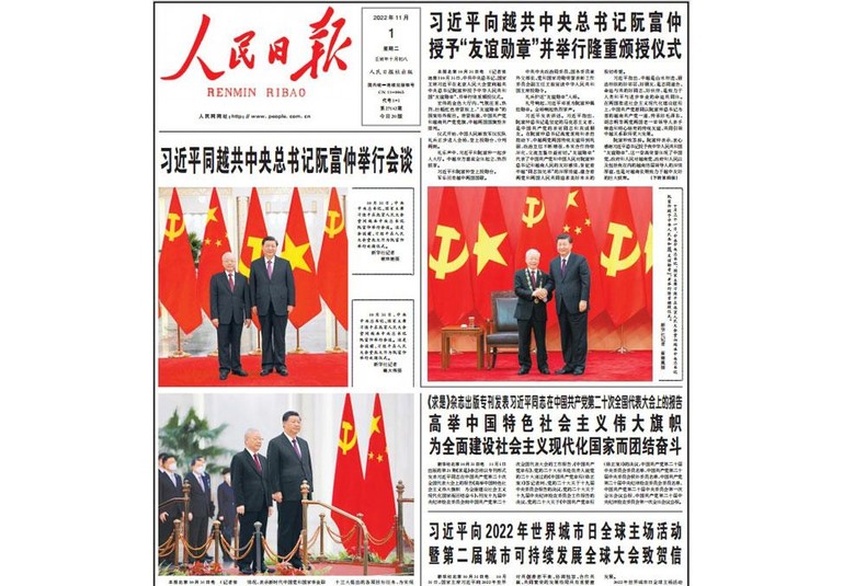 Báo chí Trung Quốc đưa tin đậm nét các hoạt động của Tổng Bí thư Nguyễn Phú Trọng ảnh 1