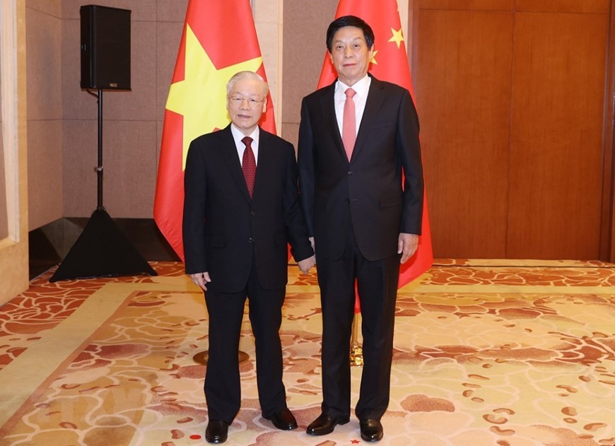 Hình ảnh Tổng Bí thư Nguyễn Phú Trọng hội kiến Chủ tịch Quốc hội và Chủ tịch Chính hiệp Trung Quốc - Ảnh 2.