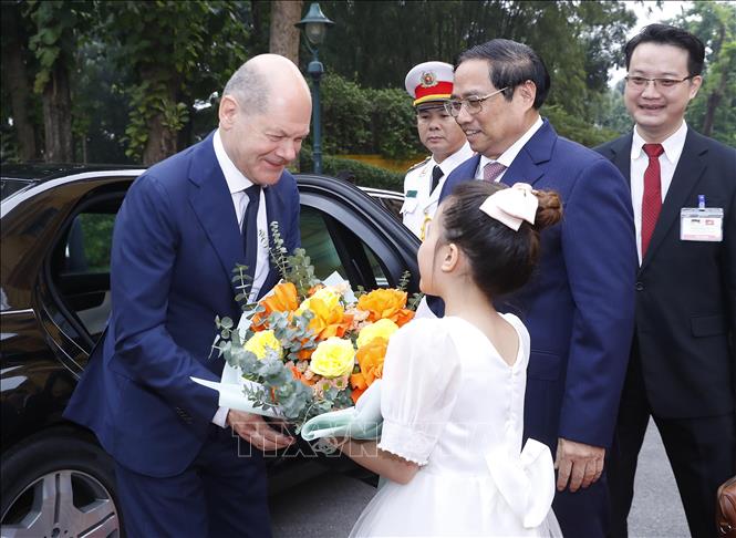 Thủ tướng Cộng hòa Liên bang Đức thăm chính thức Việt Nam - Ảnh 1.