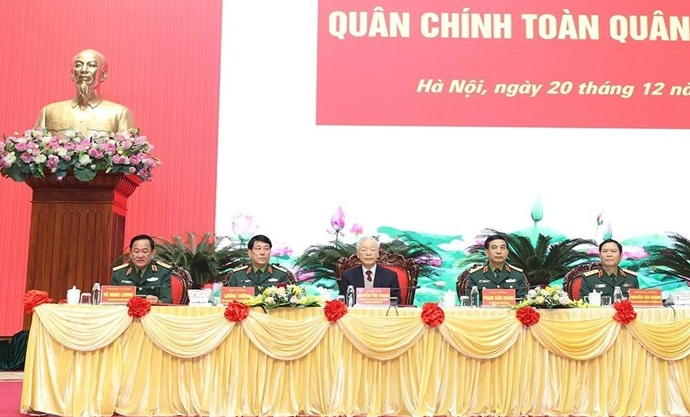 Tổng Bí thư Nguyễn Phú Trọng: duy trì chế độ sẵn sàng chiến đấu, nâng cao sức mạnh của Quân đội - Ảnh 1.