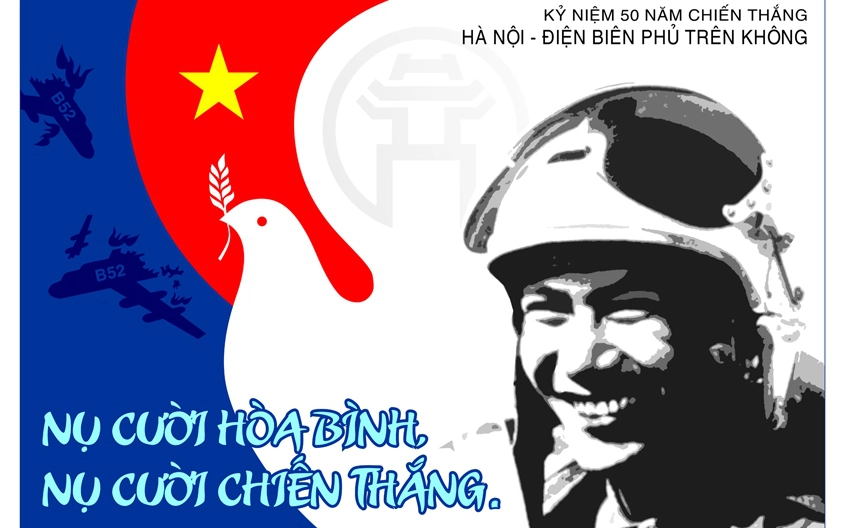 Phát hành bộ tranh cổ động kỷ niệm 50 năm Chiến thắng Hà Nội - Điện Biên Phủ trên không