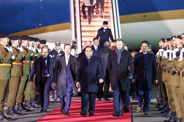 Thủ tướng Chính phủ Phạm Minh Chính bắt đầu chuyến thăm chính thức Luxembourg - Ảnh 1.