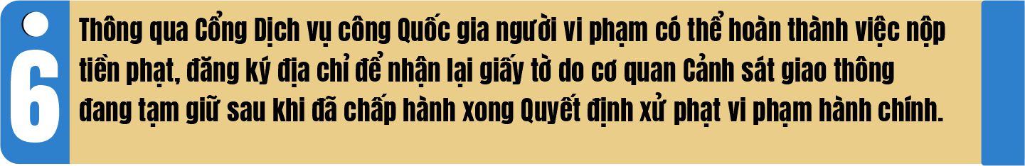 [Infographic] NỘP PHẠT TRỰC TUYẾN VI PHẠM HÀNH CHÍNH TRONG LĨNH VỰC GIAO THÔNG ĐƯỜNG BỘ  - Ảnh 7.