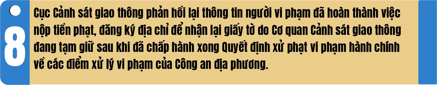 [Infographic] NỘP PHẠT TRỰC TUYẾN VI PHẠM HÀNH CHÍNH TRONG LĨNH VỰC GIAO THÔNG ĐƯỜNG BỘ  - Ảnh 9.