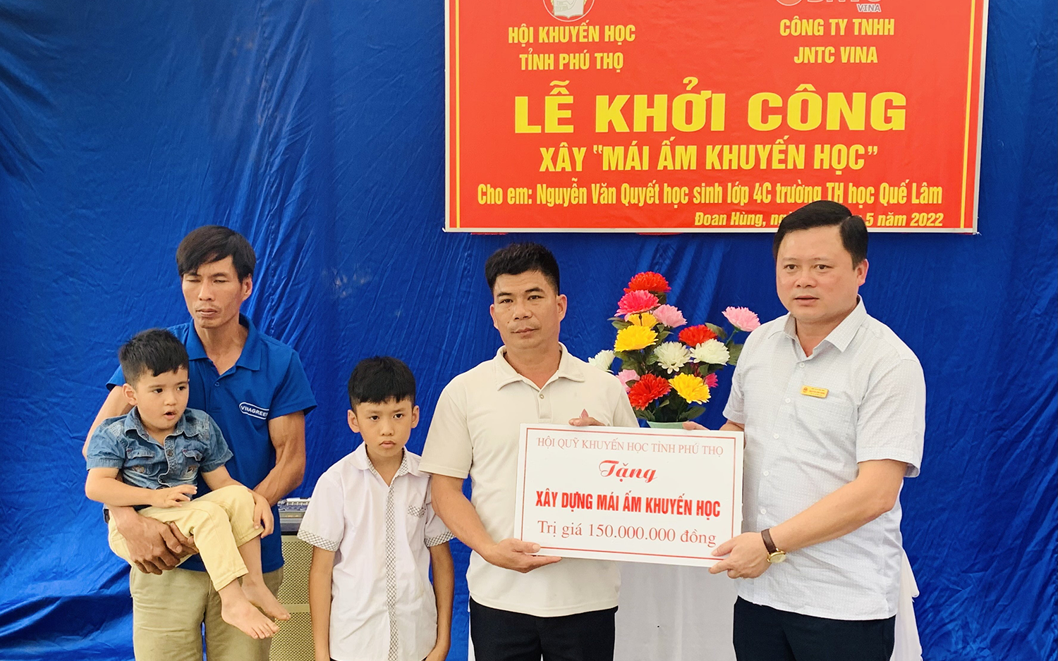 Hội Khuyến học tỉnh Phú Thọ xây “Mái ấm khuyến học” cho học sinh nghèo huyện Đoan Hùng