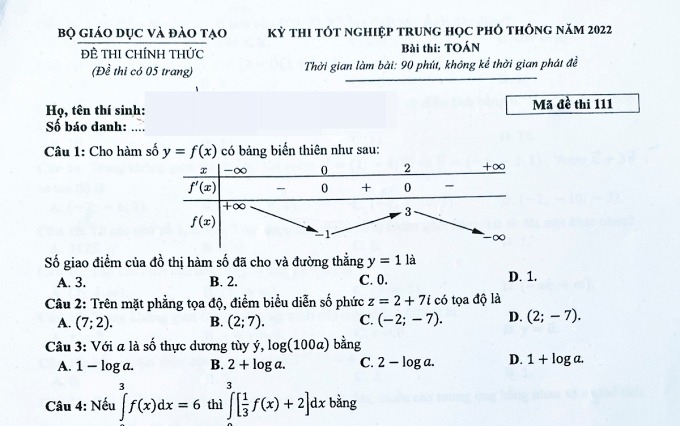 Đà Nẵng làm rõ vụ việc thí sinh để lộ đề thi môn Toán