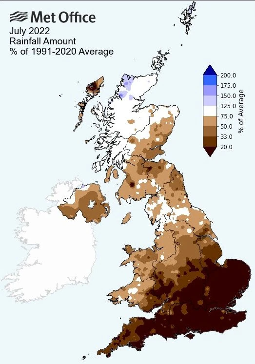 Trải qua tháng 7 khô hạn nhất trong lịch sử, Anh, Pháp thiếu nước nghiêm trọng - Ảnh 2.