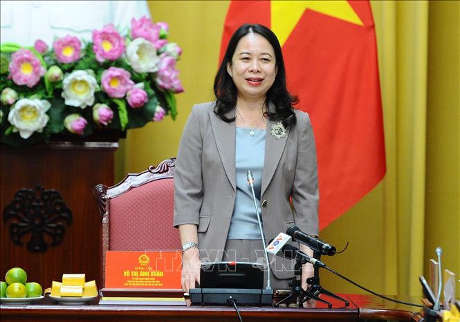 Phó Chủ tịch nước Võ Thị Ánh Xuân dự Lễ tuyên dương học sinh giành giải quốc gia, quốc tế

 - Ảnh 1.