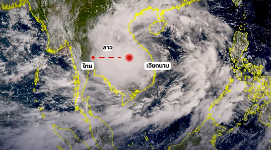 Thái Lan, Lào bị ngập nặng do ảnh hưởng của bão Noru - Ảnh 1.