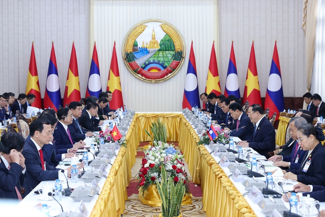 Thủ tướng Chính phủ Phạm Minh Chính thăm chính thức Cộng hòa Dân chủ Nhân dân Lào - Ảnh 2.