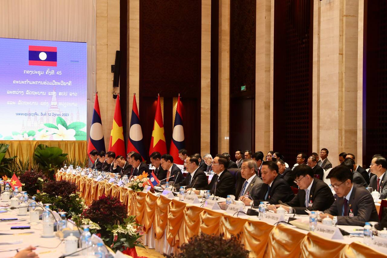 Kỳ họp lần thứ 45 Ủy ban liên Chính phủ về hợp tác song phương Việt Nam - Lào  - Ảnh 2.