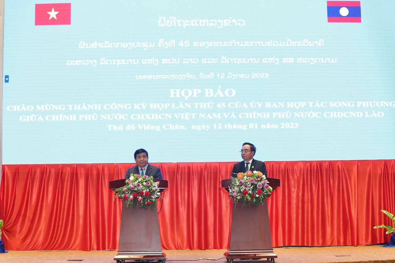 Kỳ họp lần thứ 45 Ủy ban liên Chính phủ về hợp tác song phương Việt Nam - Lào  - Ảnh 5.