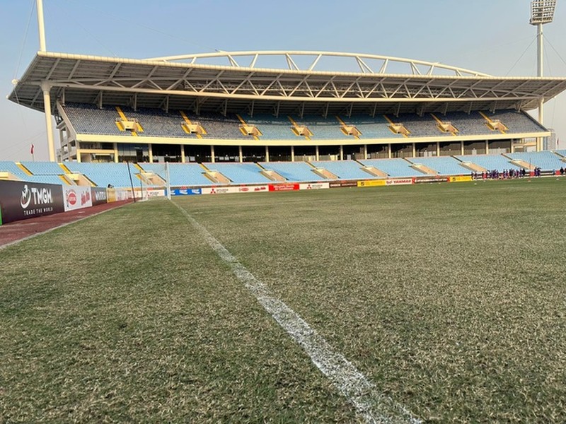 Bán kết lượt về AFF Cup 2022: Gấp rút chỉnh trang, cải thiện hình ảnh, chất lượng mặt sân Mỹ Đình - Ảnh 1.