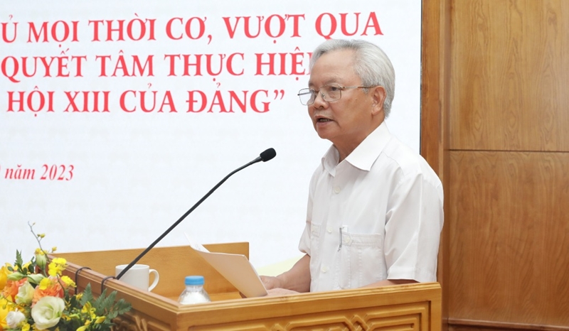 Ra mắt sách của Tổng Bí thư Nguyễn Phú Trọng về quyết tâm thực hiện Nghị quyết Đại hội XIII của Đảng - Ảnh 2.