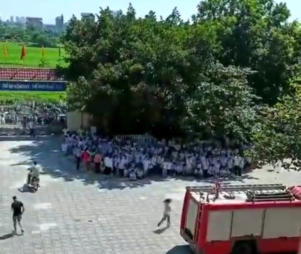 Hà Nội: Xảy ra cháy tại Trường Tiểu học Đồng Mai 1, học sinh được sơ tán an toàn - Ảnh 1.