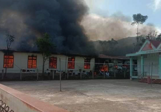 Cháy trường bán trú ở Sơn La, 1 học sinh tử vong- Ảnh 1.