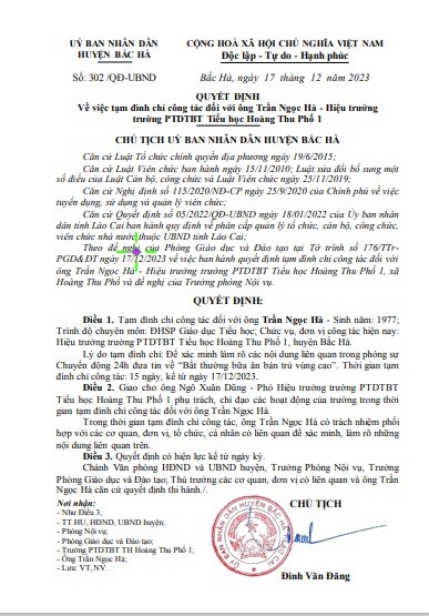 Đình chỉ công tác Hiệu trưởng Trường Phổ thông dân tộc bán trú Tiểu học Hoàng Thu Phố 1 để làm rõ vụ việc- Ảnh 3.