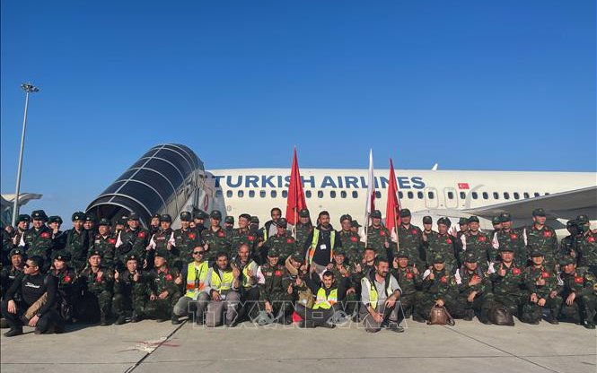 Đoàn cứu hộ, cứu nạn QĐND Việt Nam hoàn thành xuất sắc nhiệm vụ tại Thổ Nhĩ Kỳ, lên đường về nước