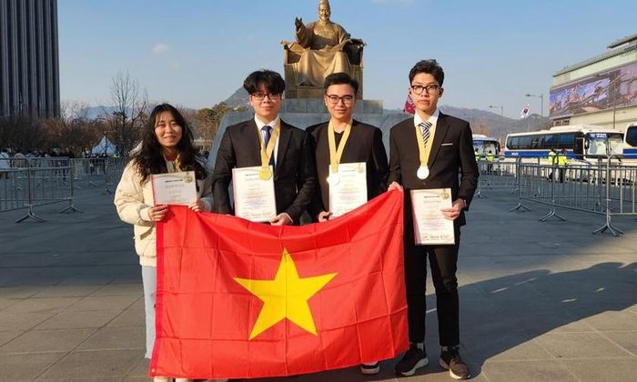 Học sinh Việt Nam giành Huy chương Vàng Olympic Phát minh và Sáng tạo thế giới - Ảnh 1.