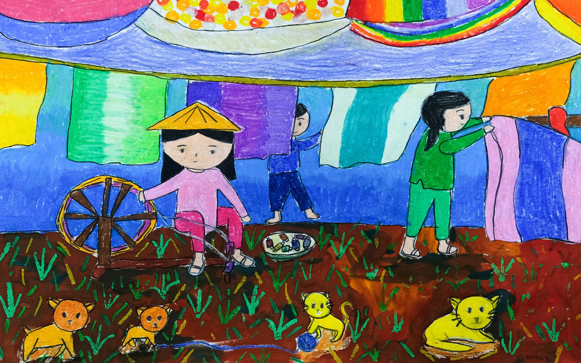 Cuộc thi và Triển lãm Tranh thiếu nhi toàn quốc năm 2023: Khơi dậy niềm đam mê hội họa của trẻ em