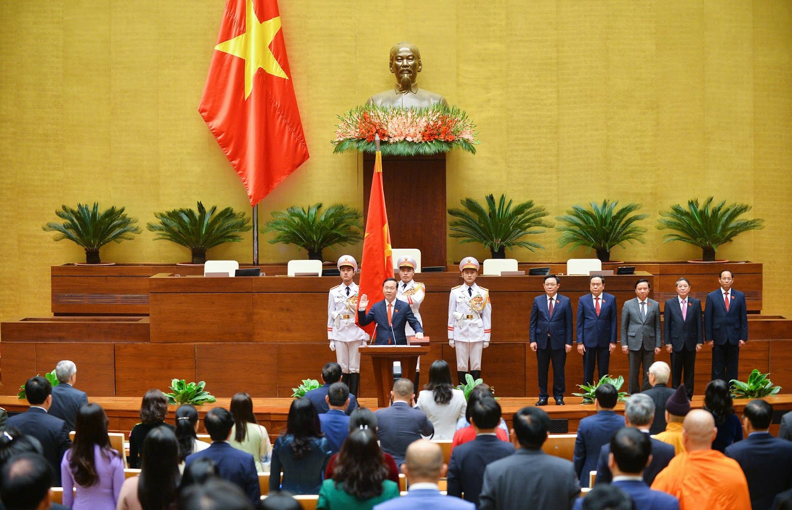 Chùm ảnh: Lễ tuyên thệ nhậm chức của Chủ tịch nước Võ Văn Thưởng - Ảnh 4.