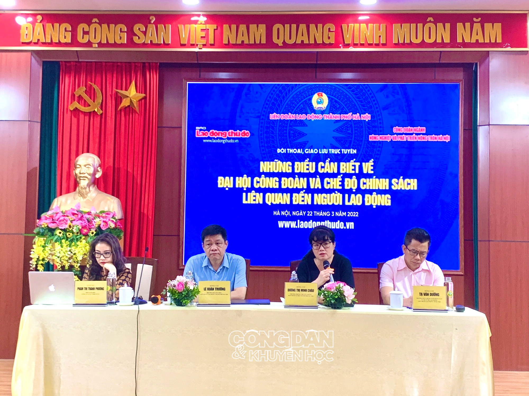 Hà Nội: Đối thoại về Đại hội Công đoàn và các chế độ, chính sách liên quan đến người lao động - Ảnh 4.