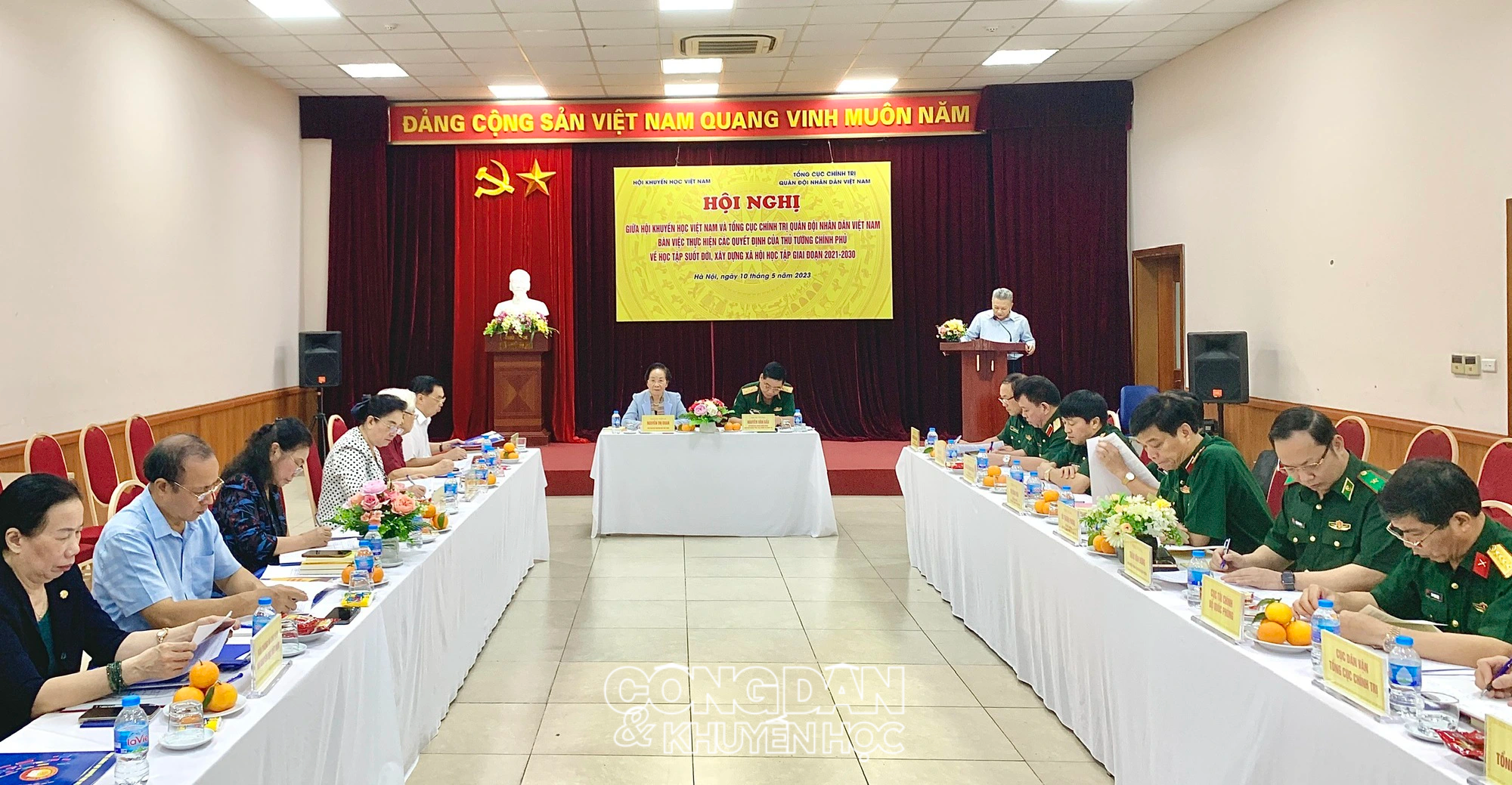 Đẩy mạnh phối hợp giữa Tổng cục Chính trị Quân đội nhân dân Việt Nam và Hội Khuyến học Việt Nam - Ảnh 1.