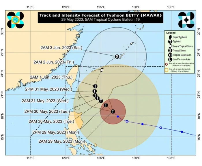 Bão Mawar đang tiến gần Philippines, gây ra mưa lớn, lũ lụt, sạt lở đất - Ảnh 2.