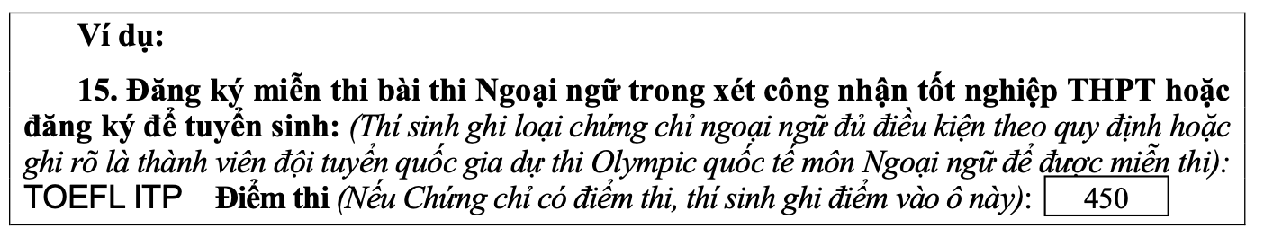 Hướng dẫn ghi phiếu Đăng ký dự thi tốt nghiệp THPT 2023 - Ảnh 5.