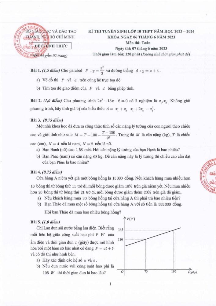 Thành phố Hồ Chí Minh công bố đáp án chính thức 3 môn thi vào lớp 10 - Ảnh 6.