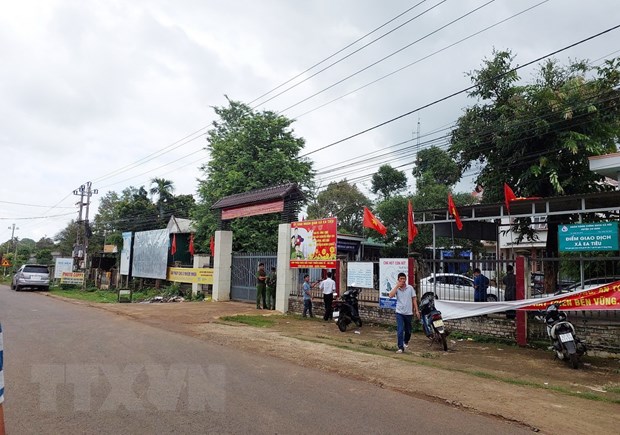 Đoàn công tác Bộ Quốc phòng kiểm tra hiện trường vụ tấn công trụ sở Ủy ban nhân dân xã ở Đắk Lắk  - Ảnh 3.