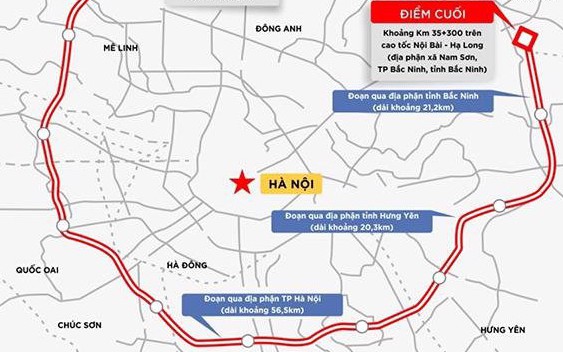 Hà Nội chuẩn bị khởi công dự án Vành đai 4