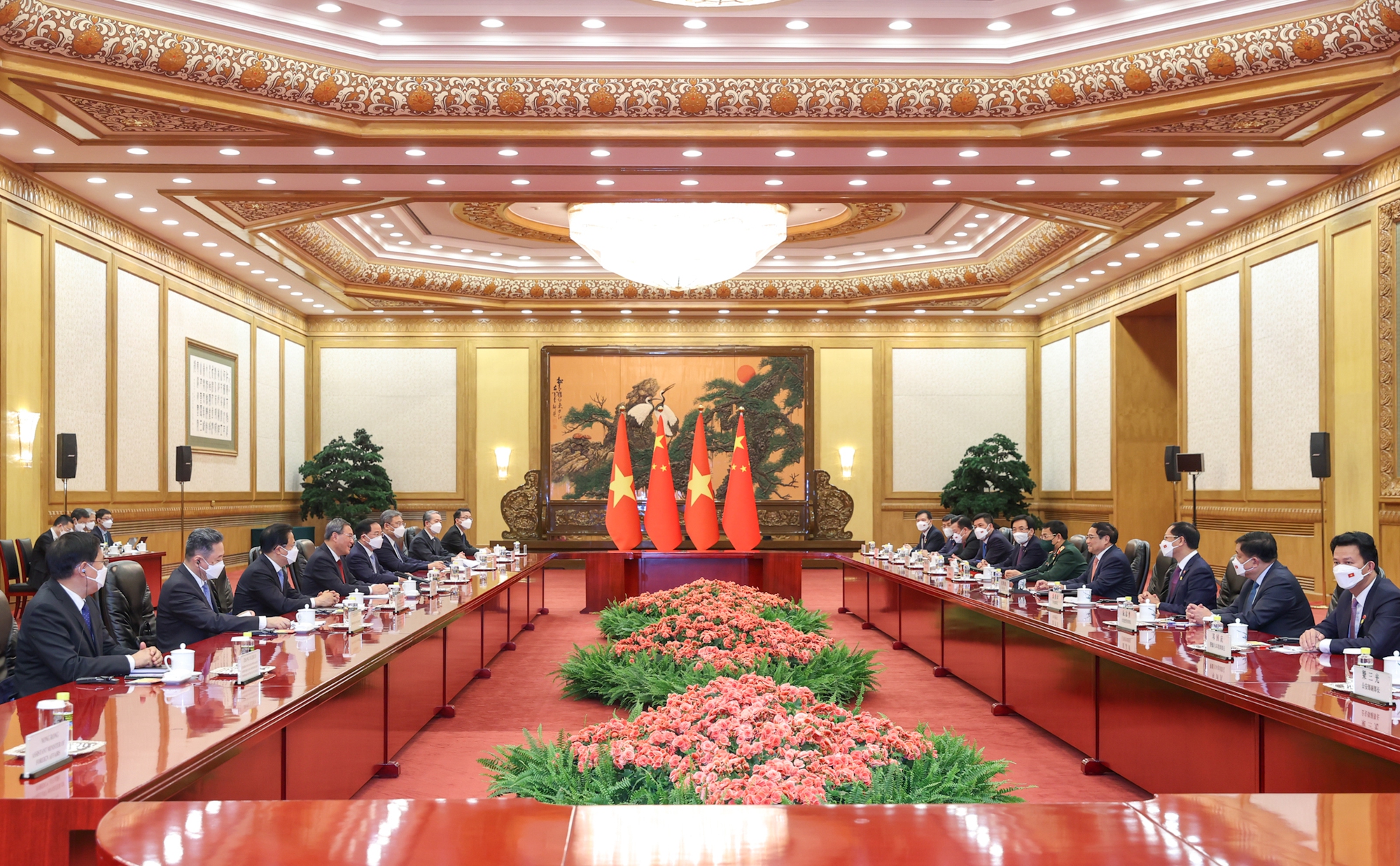 Chùm ảnh: Lễ đón chính thức Thủ tướng Chính phủ Phạm Minh Chính thăm Trung Quốc - Ảnh 7.