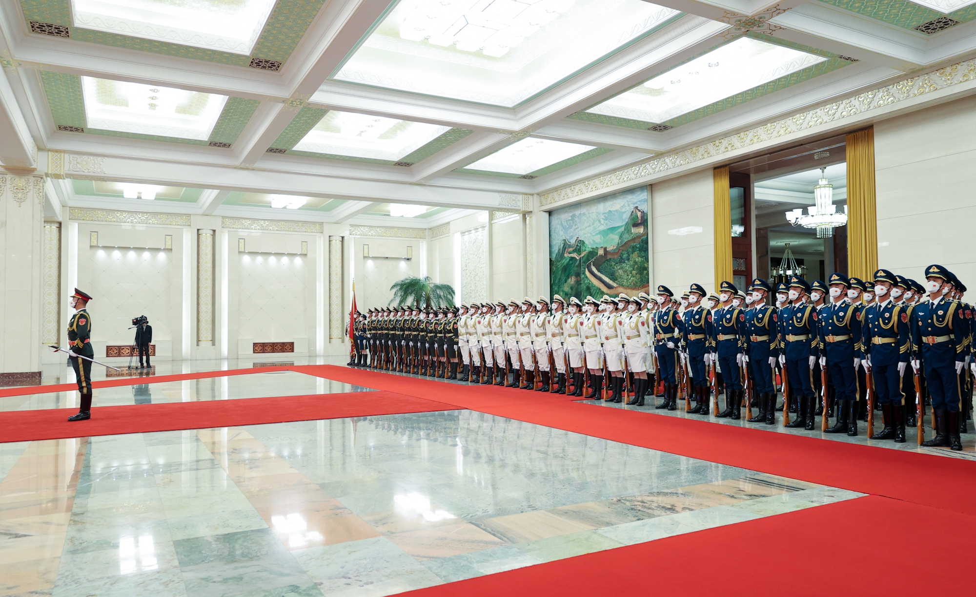 Chùm ảnh: Lễ đón chính thức Thủ tướng Chính phủ Phạm Minh Chính thăm Trung Quốc - Ảnh 5.