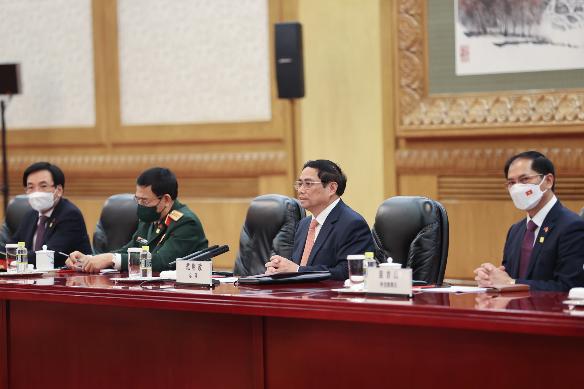 Chùm ảnh: Lễ đón chính thức Thủ tướng Chính phủ Phạm Minh Chính thăm Trung Quốc - Ảnh 8.