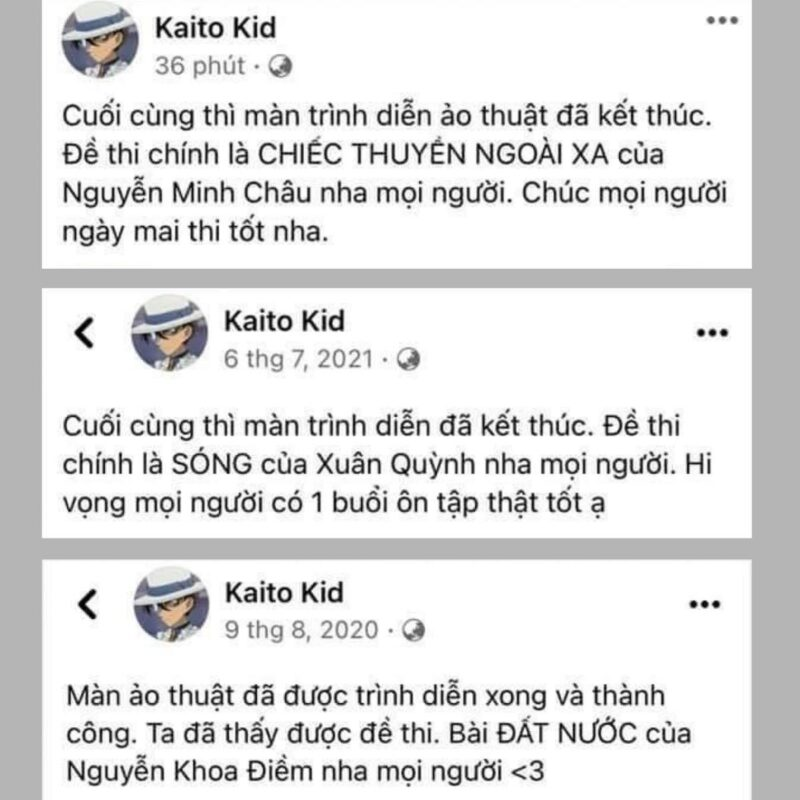 Kaito Kid tung dãy số, mập mờ đoán đề thi Văn khiến thí sinh 'nháo nhào' tìm lời giải  - Ảnh 2.