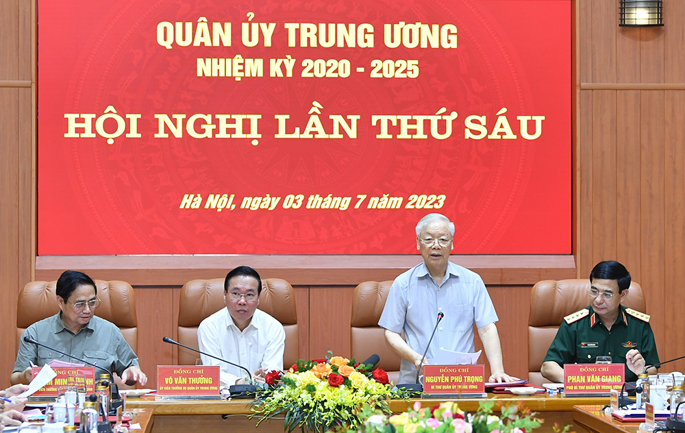 Bộ Chính trị chỉ định Chủ tịch nước Võ Văn Thưởng tham gia Quân ủy Trung ương - Ảnh 6.
