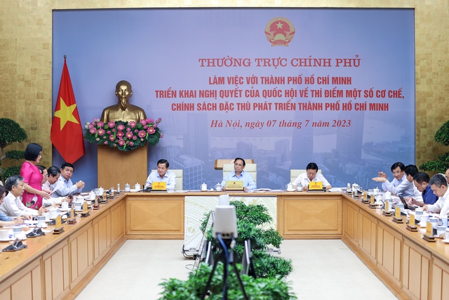 Thủ tướng: Hoàn thành hướng dẫn chính sách đặc thù với Thành phố Hồ Chí Minh chậm nhất vào 15/8/2023 - Ảnh 1.