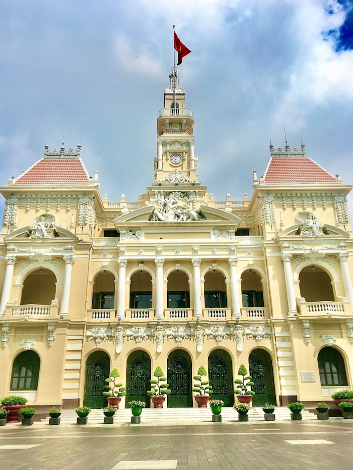 Trụ sở Hội đồng Nhân dân - Ủy ban Nhân dân Thành phố Hồ Chí Minh mở cửa đón khách tham quan dịp 2/9 - Ảnh 1.