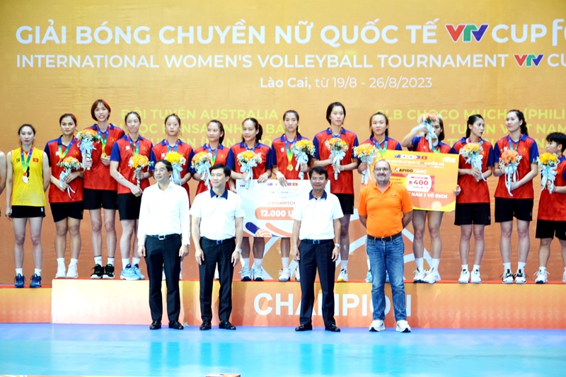 Đội tuyển Việt Nam 1 vô địch Giải bóng chuyền nữ quốc tế VTV Cup 2023 - Ảnh 5.