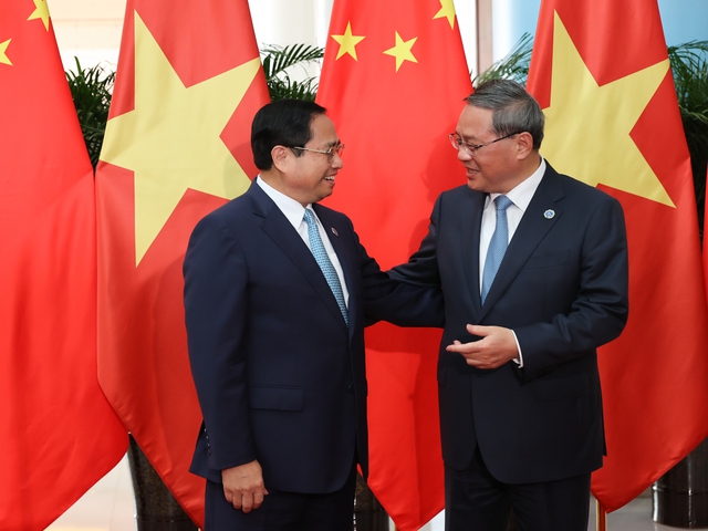 Thủ tướng Phạm Minh Chính hội đàm với Thủ tướng Trung Quốc Lý Cường - Ảnh 1.
