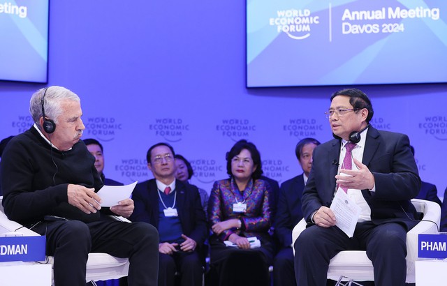 Phiên đối thoại của Thủ tướng Phạm Minh Chính là một phiên điểm nhấn tại Hội nghị WEF Davos năm 2024- Ảnh 2.