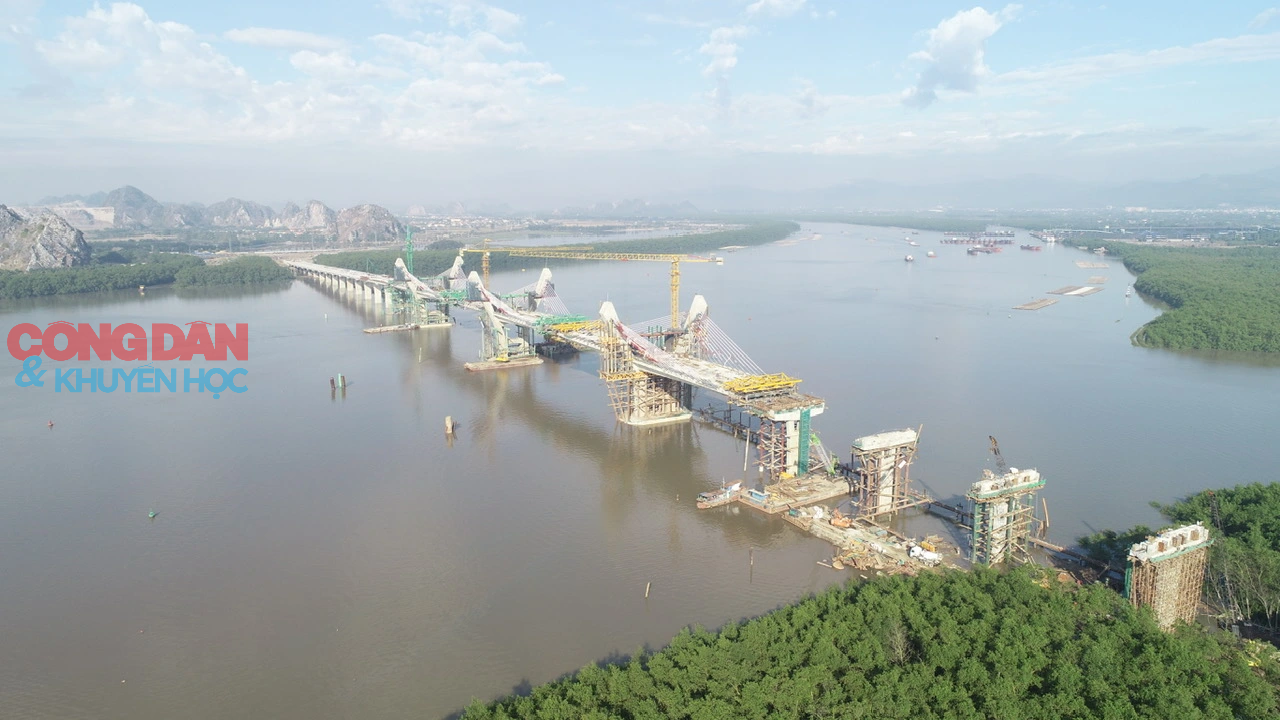 Công nhân hối hả thi công cây cầu nghìn tỉ Bến Rừng nối Hải Phòng với Quảng Ninh- Ảnh 9.