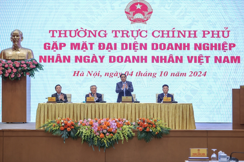 Thủ tướng nói với các doanh nhân: "Chúng ta hãy cùng làm, cùng thắng và cùng phát triển" - Ảnh 1.