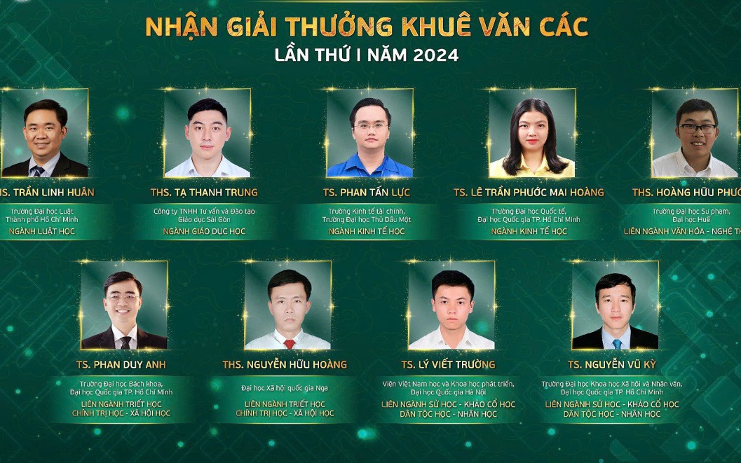 Vinh danh 9 nhà khoa học trẻ nhận Giải thưởng Khuê Văn Các năm 2024 - Ảnh 2.