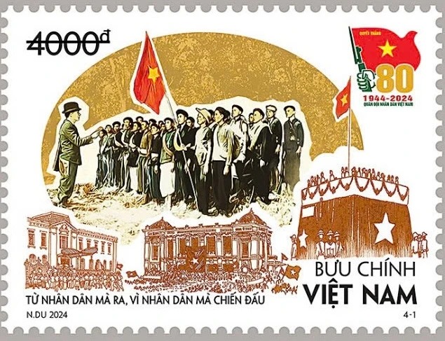 Chiêm ngưỡng bộ tem kỷ niệm 80 năm Ngày thành lập Quân đội Nhân dân Việt Nam - Ảnh 2.