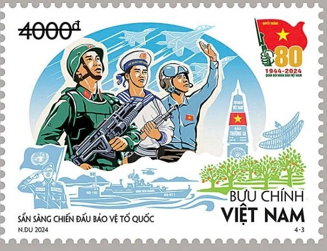 Chiêm ngưỡng bộ tem kỷ niệm 80 năm Ngày thành lập Quân đội Nhân dân Việt Nam - Ảnh 4.