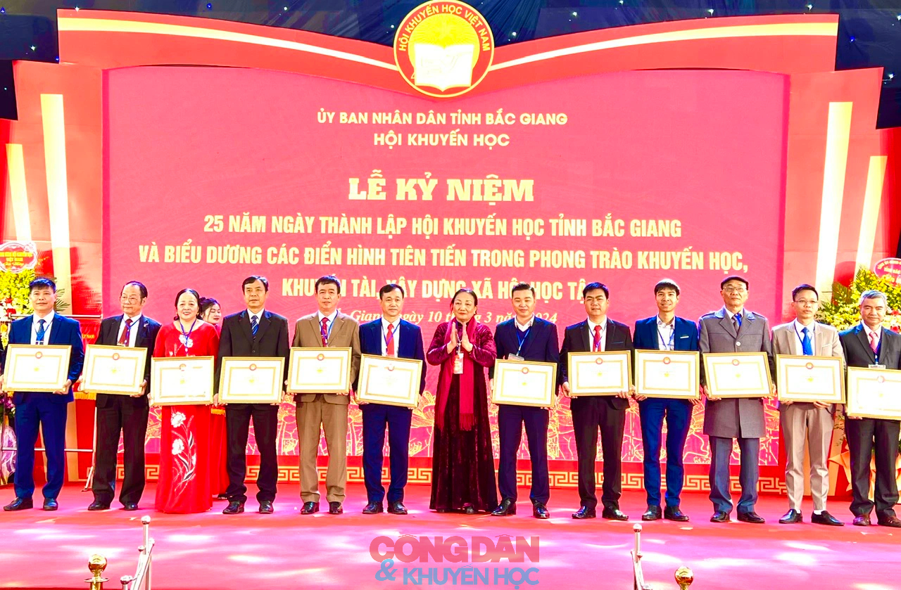25 năm thành lập Hội Khuyến học tỉnh Bắc Giang: Phát triển không ngừng, phát triển vững chắc- Ảnh 10.
