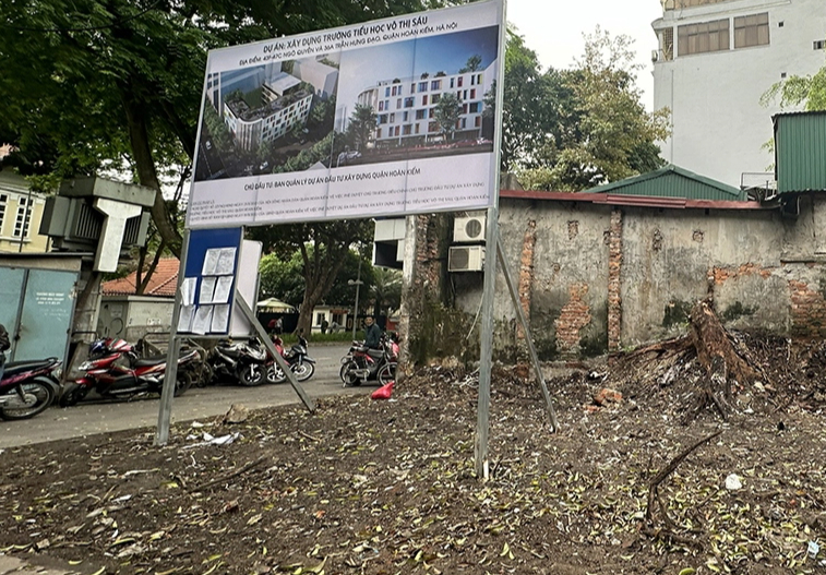 Hà Nội: Cưỡng chế thu hồi đất xây trường Tiểu học Võ Thị Sáu từ ngày 22/5/2024- Ảnh 1.