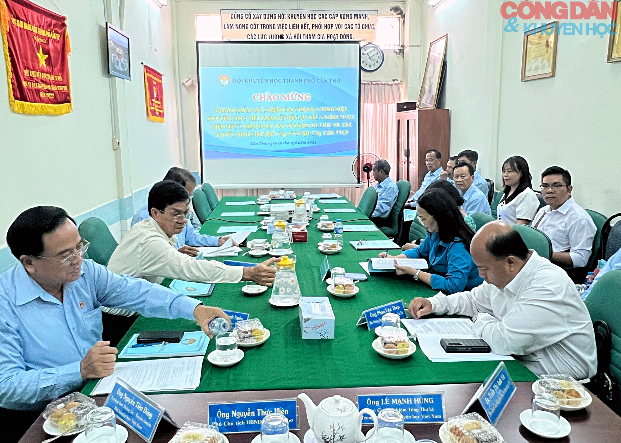 Đoàn Kiểm tra Trung ương Hội Khuyến học Việt Nam làm việc tại Cần Thơ- Ảnh 3.